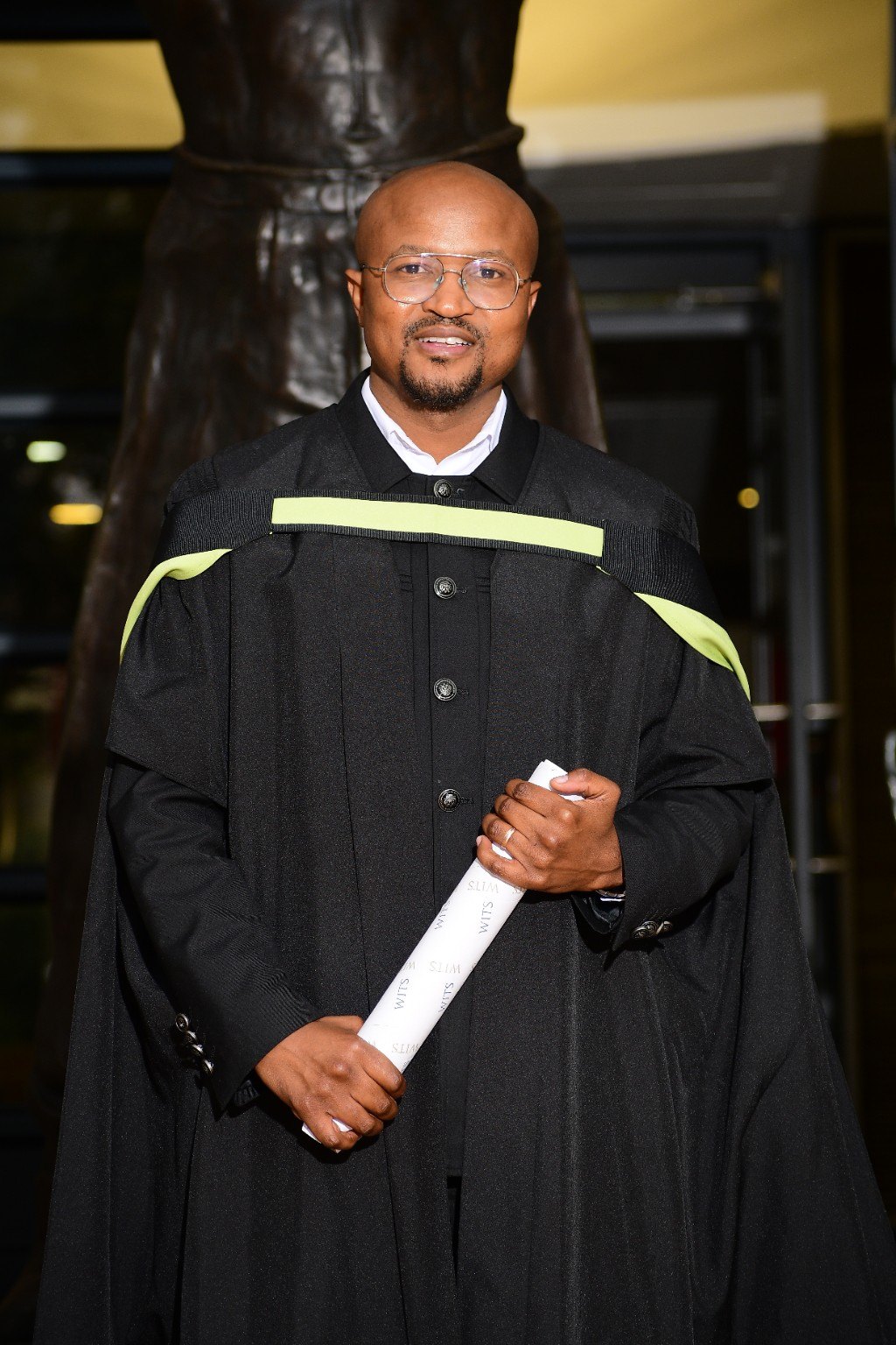 Lesego Modiakgotla at his MBA graduation